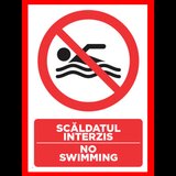 Placuta pentru scaldatul interzis no swimming